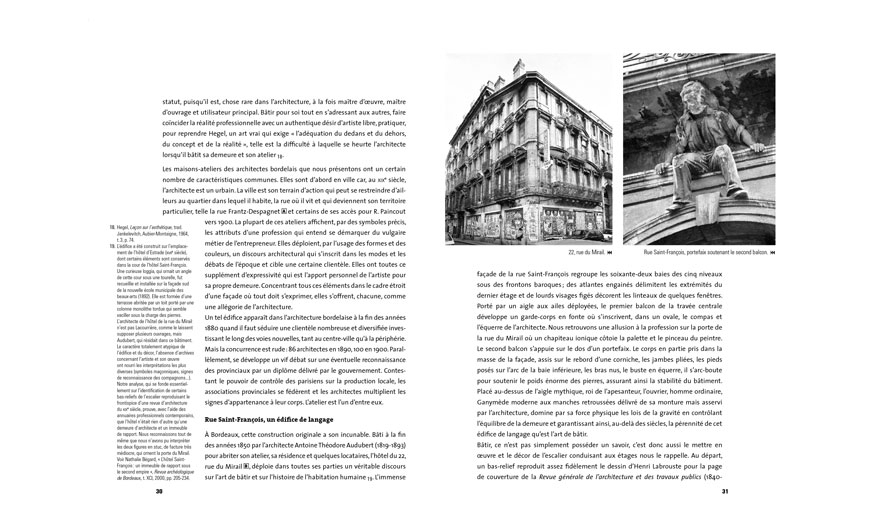 Extrait de "Bordeaux l'architecture et son double" de Marc Saboya - Éditions Le Festin