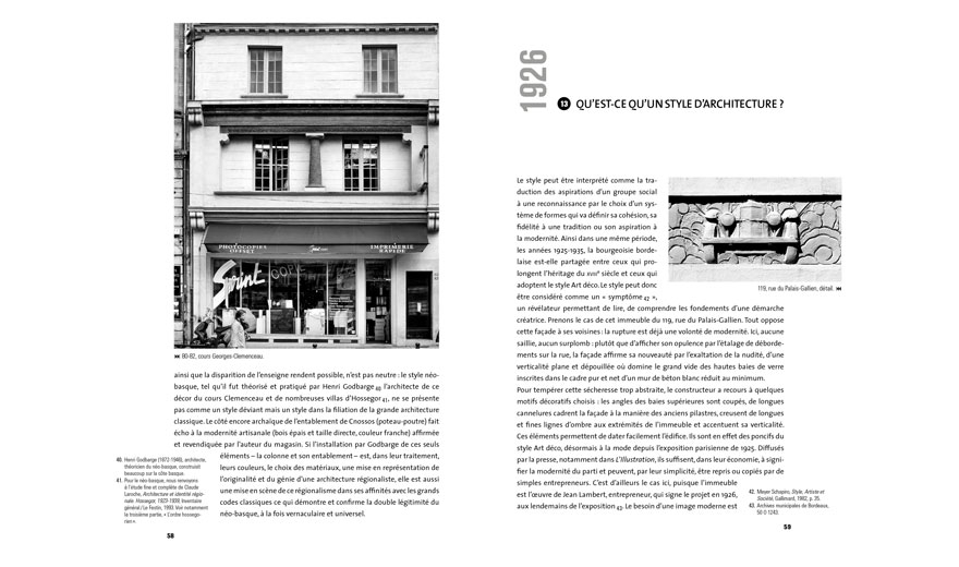 Extrait de "Bordeaux l'architecture et son double" de Marc Saboya - Éditions Le Festin