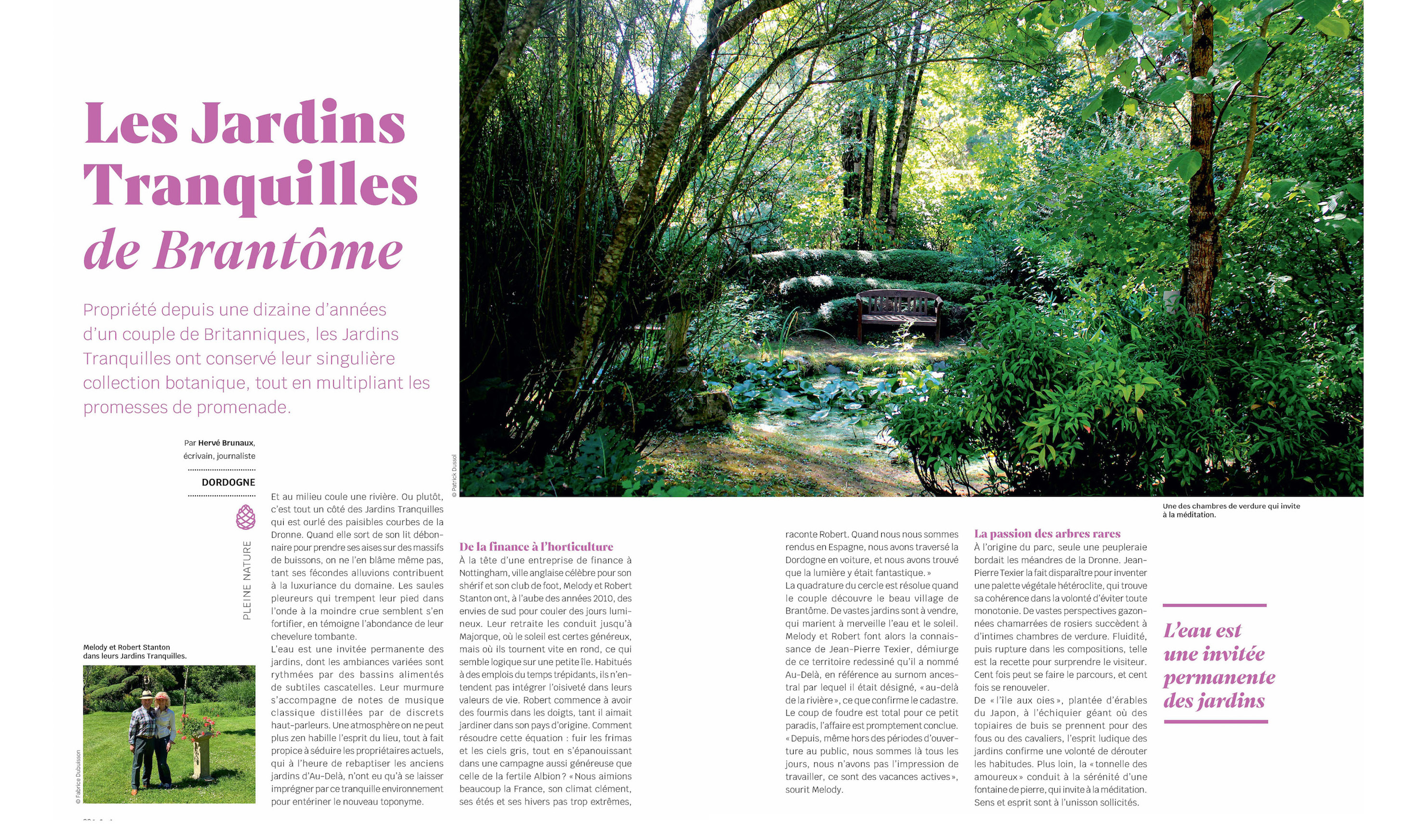 Les jardins tranquilles de Brantôme