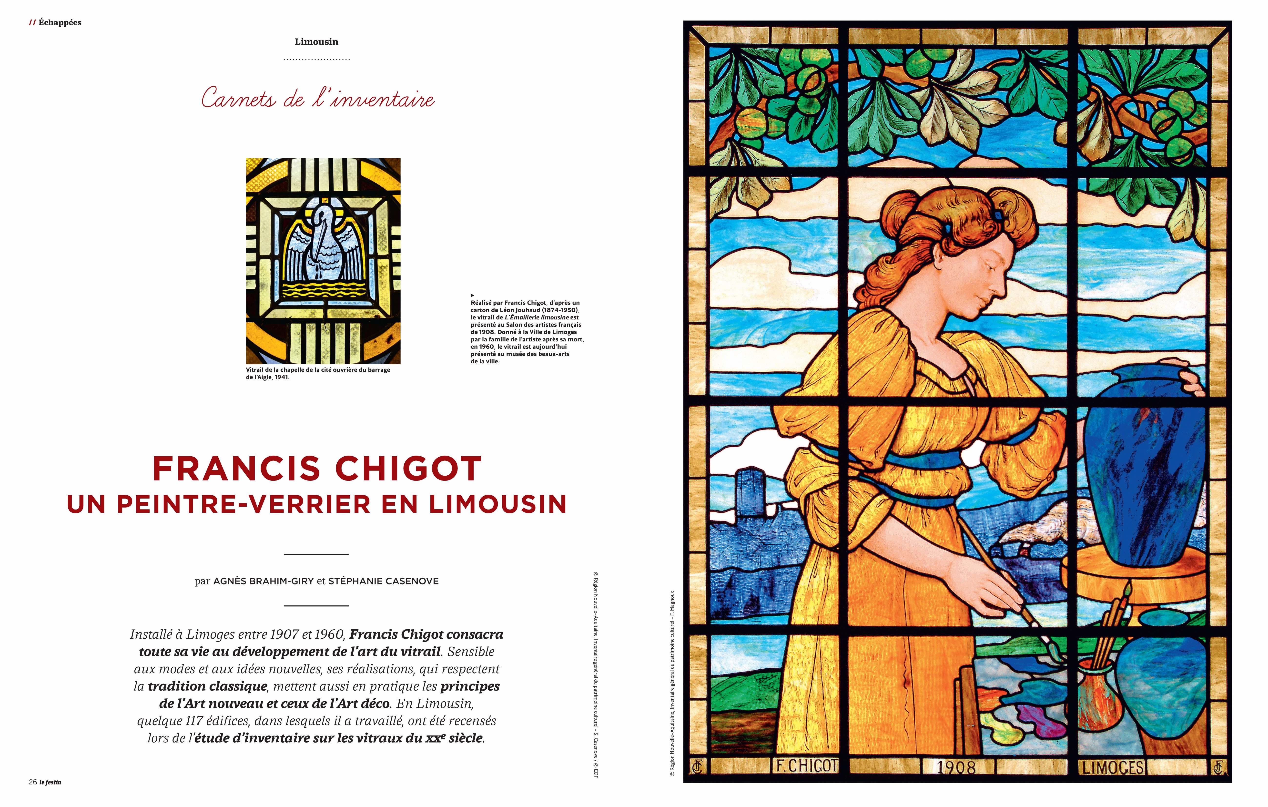 FRANCIS CHIGOT UN PEINTRE-VERRIER EN LIMOUSIN