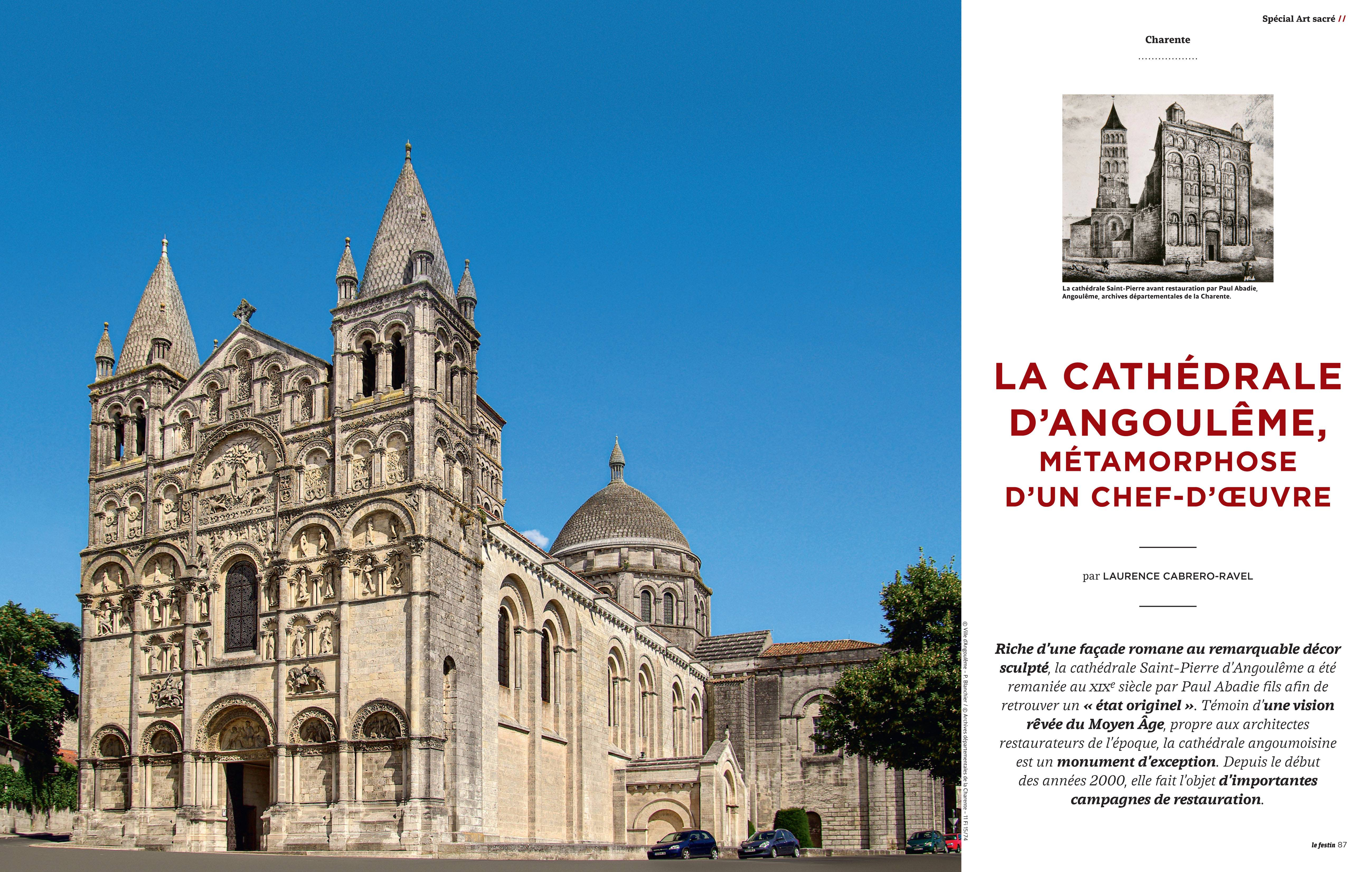 LA CATHÉDRALE D’ANGOULÊME, MÉTAMORPHOSE D’UN CHEF-D’ŒUVRE